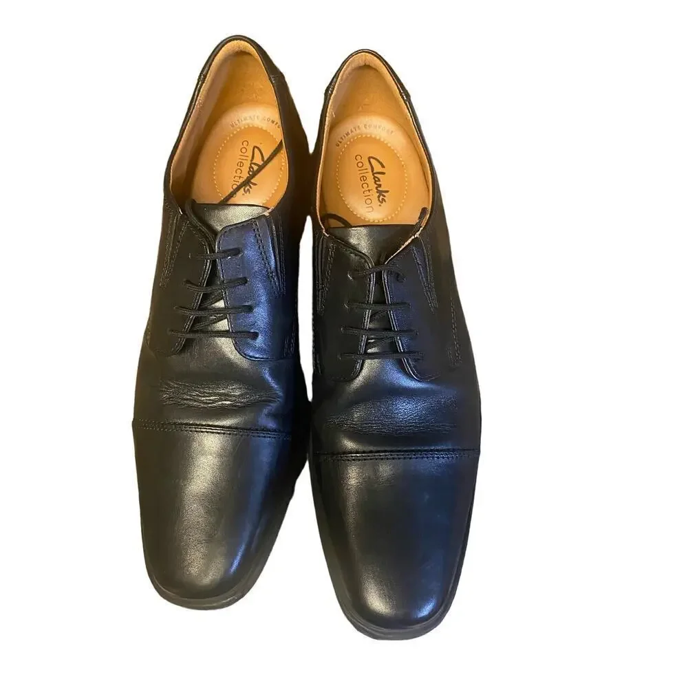 Collection by Clarks 15770 Lace Up Black Oxford Dress Shoes Size 13